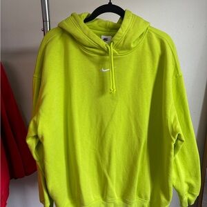Nike Bright Green Hoodie with White Swoosh